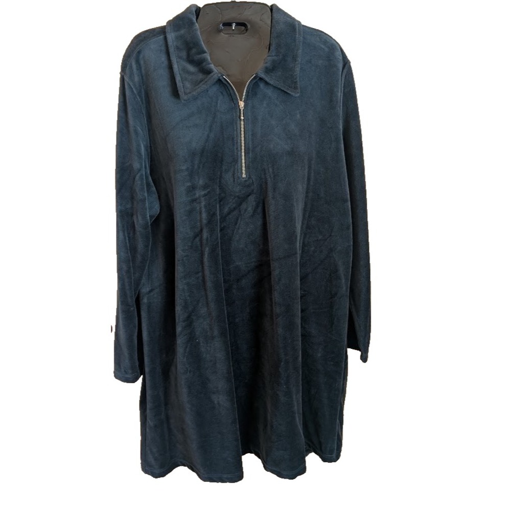 Eddie Bauer Velvet Velour Vintage Dress XL Relaxed Timeless Minimalist Canada